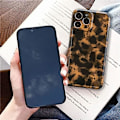 Miniatyrbild 4 av 5: iPhone 13 Pro Max Skal Sköldpadda Gepard Leopard Tryck Söt Trendig Djurmönster Design Flexibel Mjuk TPU Skyddande Kvinna