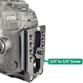 Miniatyrbillede 3 af 5: 6 stk. (sort) 1/4 til 1/4 han kamera skrue adapter til DSLR kamera skulder montering kamera bur lys S