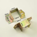 Miniatyrbilde 2 av 5: (2PCS)Sengbrakett, Metallbrakett, Senghjørne, Seng hengsel, 40mm Squ