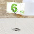 Miniatyrbilde 5 av 5: (Sølv) 20 x Metallhjerte Swirl Memo Notat Klipsholder Stativ for Bryllup eller Andre Anledninger