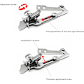 Miniatyrbillede 2 af 5: Syning Maskine Binding - Rullet Sømkant Trykfod - Syning Maskine Binding - Justerbar Trykfod - Sta