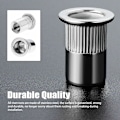 Pikkukuva 3 / 5: (12mm × 15mm) 100 kpl M6 litteäkantainen kierteitetty niitti, ruostumaton teräs