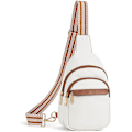 Miniatyrbild 1 av 5: Beige liten axelväska för kvinnor, läder, crossbody, midjeväska, bröstväska för resor