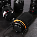 Miniatyrbillede 5 af 5: Vandtæt kamerataske (orange farve) 4 stk. Anti-fald blød Dslr