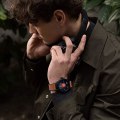 Miniatyrbillede 2 af 5: 22mm Urrem, Læder og Silikon Smartwatch Rem