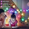 Miniatyrbillede 5 af 5: 7,5 m 50 LED batteridrevne stjernelyskæder, 8 tilstande varmt hvidt farveskiftende LED-lys til vi