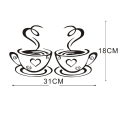 Miniatyrbild 2 av 5: Kaffekopp Design Dekaler Vägg Hem Dekaler Kök Restaurang De