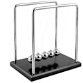 Miniatyrbillede 1 af 5: Træbase rustfrit stål beslag firkantet Newton pendul pool kugle anti-brud kofanger kugle busin