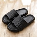 Miniatyrbillede 5 af 5: (Sort) Cloud slippers til mænd og kvinder, pude hjemmesko, brusebadssko, indendørs slippers, bad