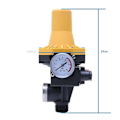 Miniatyrbillede 5 af 5: Vandpumpe trykkontroller, 220V 10A Automatisk vandpumpe kontrolkontakt med tryk