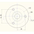 Pikkukuva 5 / 5: Katonrajaan kiinnitettävä projektori, 180 mm:n turvakamerakiinnikkeet, 2 kpl