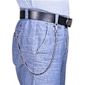Miniatyrbillede 3 af 5: 61cm Lommekedje Heavy Duty Lomme Nøglering med Hummerlukninger og 2 Nøgleringe til Nøgler, Tegnebog, Jeans, Bukser, Bælte Loop