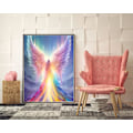 Pikkukuva 3 / 4: Rainbow Angel 5D Timanttimaalauspakkaukset Aikuisten Aloittelijoille, DIY Timanttitaidepakkaus Täysi Pyöreä Poraus, Maalaa Timanteilla Piste G