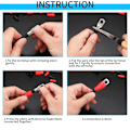 Miniatyrbillede 4 af 5: 120 stk. crimp terminal sæt, kobber bolt hul elektriske terminaler, batteriterminaler kabel terminaler ring S