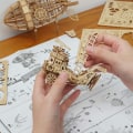 Miniatyrbilde 4 av 5: Zeppelin luftskip 3D trepuslesett, modellbygging for voksne å bygge, hjemmekontor dekorasjon