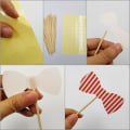 Miniatyrbillede 5 af 5: 58 x Papir Photo Booth Photobooth Selfie Props Dekoration til
