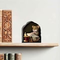Miniatyrbillede 5 af 5: Mus Læser Bog, Vægdekorationsmærke, Børneværelse, Klasseværelse, Hjem, Soveværelse, Bogreol, Børn, Bedårende, (Mus der beder)