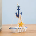 Miniatyrbild 2 av 5: Miniatyr segelbåtsmodell Dekoration - 4 stycken Trä Segelbåt