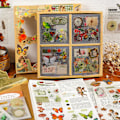 Miniatyrbillede 2 af 5: Blomster Scrapbook Sticker Pack, Scrapbook Sticker Kit, Æstetiske Naturlige Planter og Blomster, Scrapboo
