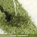 Miniatyrbillede 2 af 5: 2 stk. Antislip Bademåtte, Blød Mikrofiber Badeværelsesmåtte, Maskinvaskbar Absorberende Brusemåtte til Badeværelse, Køkken, Soveværelse