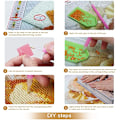 Pikkukuva 3 / 5: 30 × 40 Timanttimaalaus Broderie Diamant Peinture Kit Complet en Perle Diamant a Coller Paysage Acc