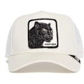 Miniatyrbillede 2 af 3: Panther Solbeskyttelses Mesh Broderet Baseballkasket, Trucker Hat, Mesh Baseballkasket White