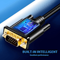 Miniatyrbillede 5 af 5: Guldbelagt HDMI til VGA adapterkabel, 1080p - til stationær computer, projektor