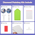 Pikkukuva 5 / 5: 5D Timanttimaalaus Aikuisten, Värikäs Lohikäärme Diamond Painting Comp