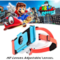 Miniatyrbild 5 av 6: Switch 3D VR-glasögon för Nintendo Switch/Switch OLED, med justerbar grad HD-lins White and Red