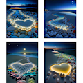 Miniatyrbillede 2 af 5: Fuld 5d Diamantmaleri, (30x40cm) Seaside C Diamantmaleri