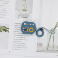 Miniatyrbild 3 av 5: （Blå）Fodral Kompatibelt med AirPods 3:e generationen 2021, Retro Radio Design för Barn, Tonåringar, Pojkar, Flickor