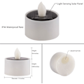Miniatyrbilde 3 av 5: 8-pak flammefri, oppladbare LED-teljus for hage, Y