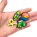 Miniatyrbilde 4 av 5: 20 stk. charms til Croc Bubble Slides Clogs Sandaler, søte blomster Sh