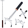 Pikkukuva 1 / 5: Retractable Billiards Cue Stick Bridge with 3 Pieces Removable Bridge Head, Billiards Pool Cue Acces