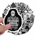 Miniatyrbild 4 av 5: 300 st skräckdekaler Vattentäta vinyldekaler för bärbar dator Resväska Halloween Väggdekor