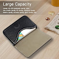 Miniatyrbillede 2 af 5: (Sort) 1 stk. Business Card Holder Luksus PU Læder, Business Card Holder Wallet Kreditkort ID Box/H