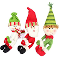 Miniatyrbillede 1 af 5: 3 Styk Vinflaske Dækning Hugger Holder Flaske Topper Julepynt Spisebord Ornamenter Snemand Julemand E