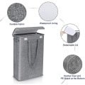 Miniatyrbilde 2 av 5: Brige 45 Liter Slimline Foldable Laundry Hamper med lokk - Ekstra