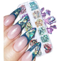 Miniatyrbilde 1 av 5: Abalone Shell Sequins for Nail Art(Style 1), Multicolor Seashell Irregular Sequins Abalone