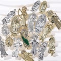 Miniatyrbillede 3 af 5: 18 stk. kors negle charms sæt, 18 stilarter farverige neglekunst dekoration tilbehør med glas