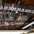 Miniatyrbild 4 av 5: Fiske Spö - 2 Delar 10 Hål Fiske Spö Hållare Vägg eller Tak Montering Förvaringsställ Display Hylla