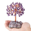 Pikkukuva 5 / 5: Amethyst N raakakappaleen pohjalla oleva Reiki-kristallipuu