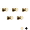 Miniatyrbild 1 av 5: 5-pack guld kappa krokar mässing självhäftande kappa krok badrum Coa
