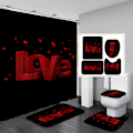 Miniatyrbillede 1 af 5: Valentinsdag - Bruseforhæng (Stil 2)