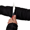 Miniatyrbillede 2 af 5: 1 Par Sort Kevlar Ærme Arm Beskyttelse Ærme Skær Resitant Brænd Resistent Anti Slid Sikkerhed fo