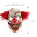 Miniatyrbild 3 av 5: Latex Halloween Clown Mask med Hår för Vuxna