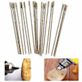Miniatyrbilde 1 av 5: Smykkebor Bit (1-1,1 mm) - 20 stk/pakke 1 mm Belegg Diamant Lapidary Bor, Solid Bit Nål, Ag