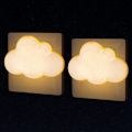 Miniatyrbillede 1 af 5: 2-pak stik sky natlys med skumringssensor, lille LED væglampe til babyværelse, væglampe, C