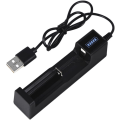 Miniatyrbillede 1 af 5: Smart USB Lithium Batterilader 1A Hurtigopladning til 18650, 26650, 14500 4.2V Genopladelig Lithium