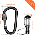 Miniatyrbillede 2 af 5: 6 stk. Skruetrækker Bit Holder Adapter 6,35 mm Hex Shank Bore Skrue Bærbar Borebit Forlængerstang med Nøglering til Opbevaring og Hurtig Udskiftning af Bor